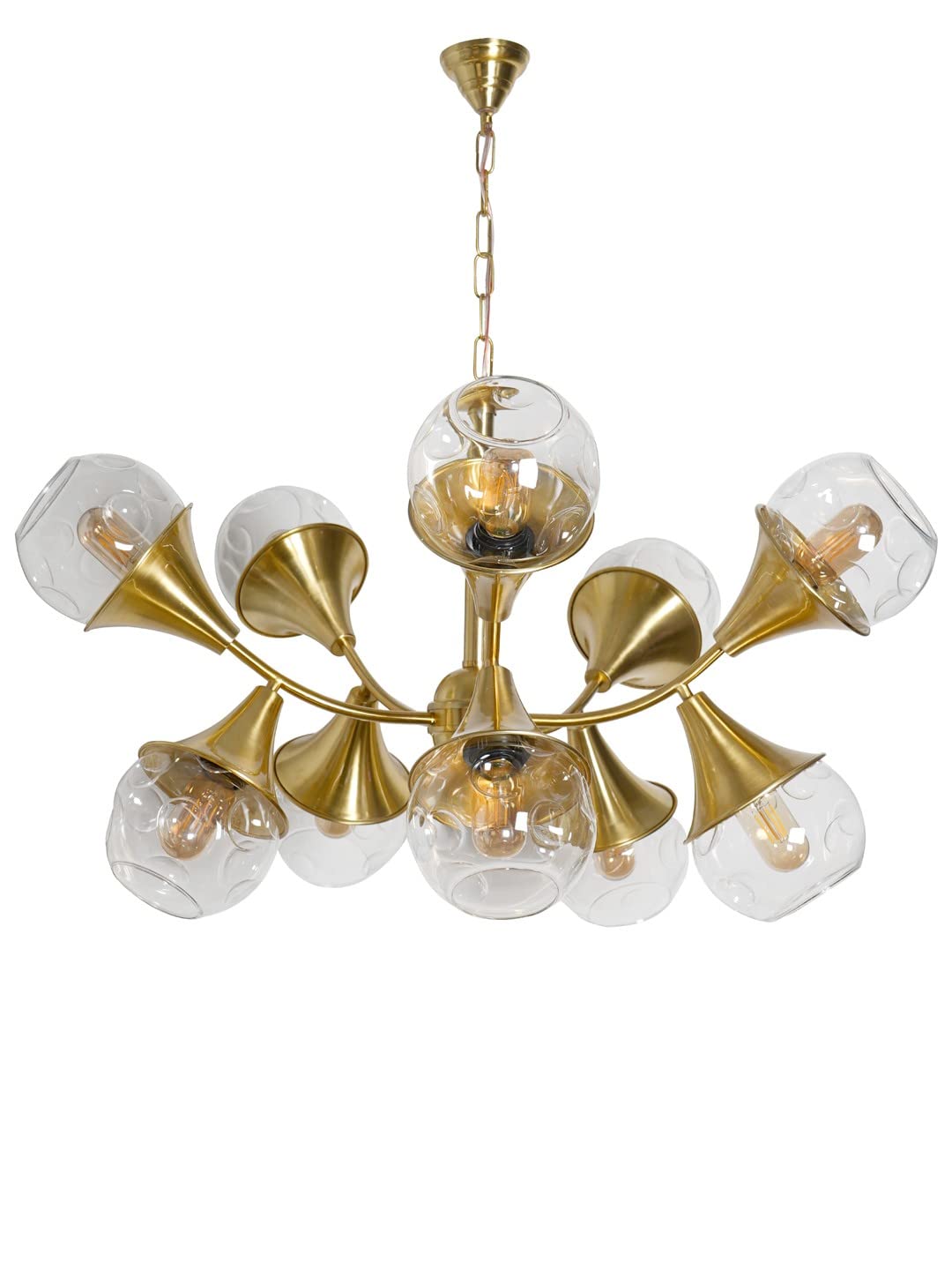 Trumpet 10 Light Chandelier Light - Image 2