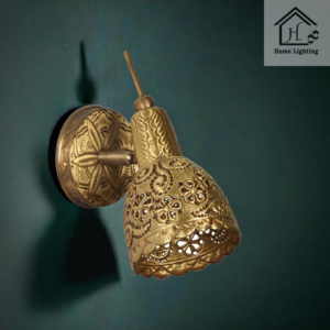 Single Brass Spot Hand Carving Sconce