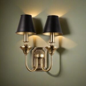 Best-Black-Shade-Double-Arm-Wall-Sconce
