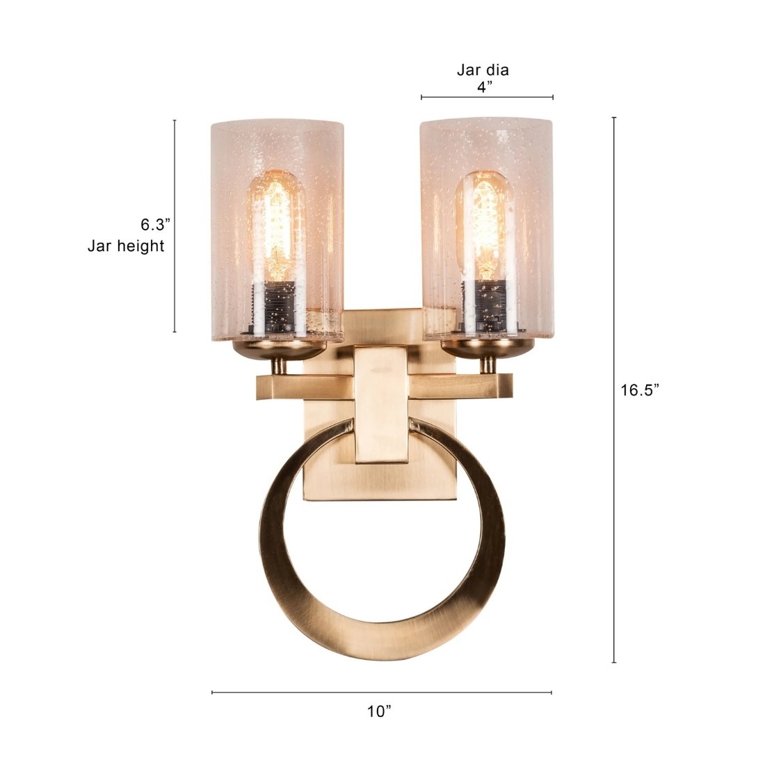 Gold-Ring-2-Light-Wall-Sconce